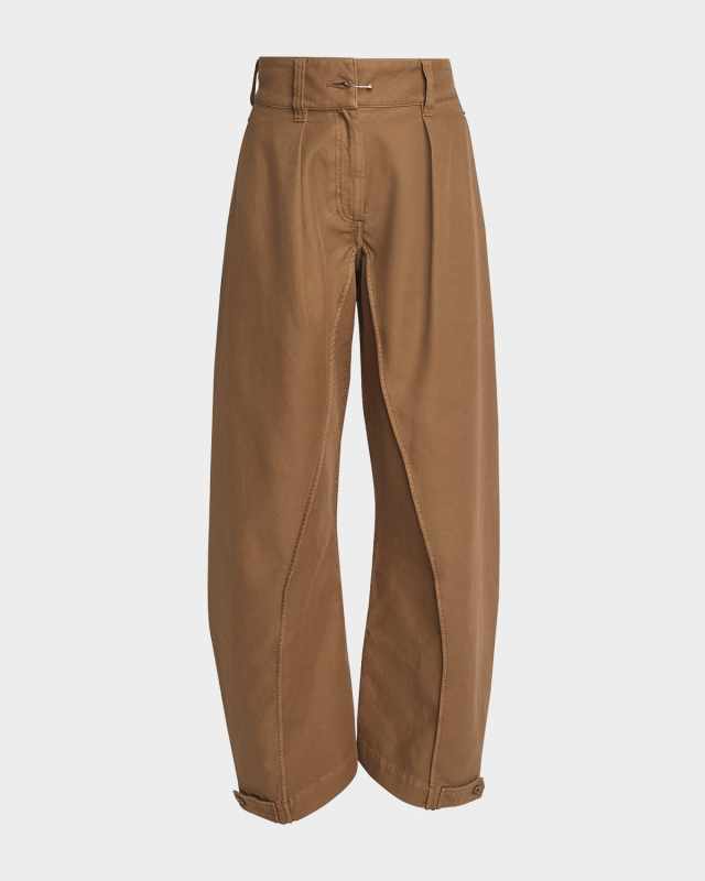 Twisted Seam Wide Leg Trousers